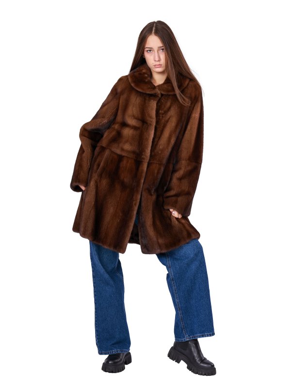 Жіноча норкова шуба 24-2122