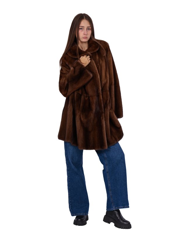 Жіноча норкова шуба 24-2122