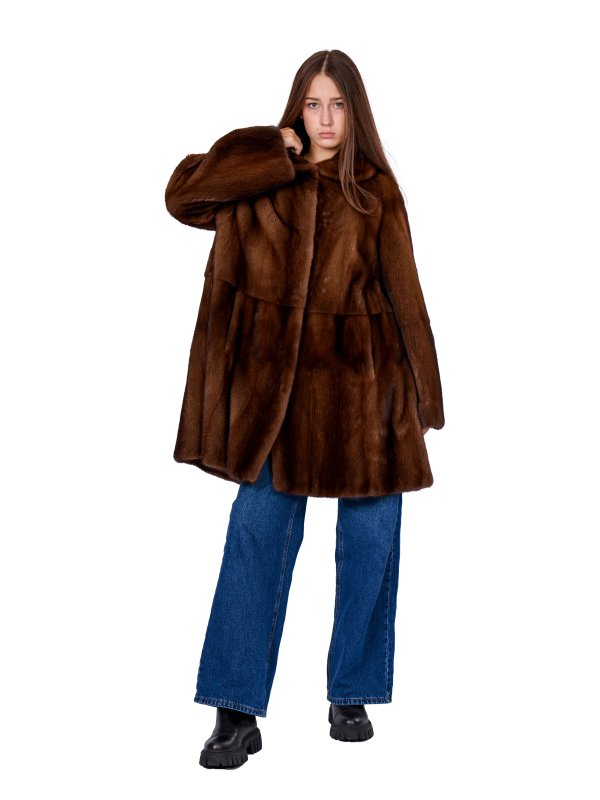 Жіноча норкова шуба 24-2122