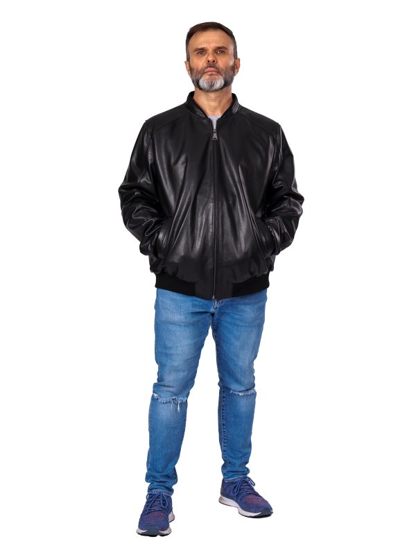 Чоловіча шкіряна куртка
18-9671