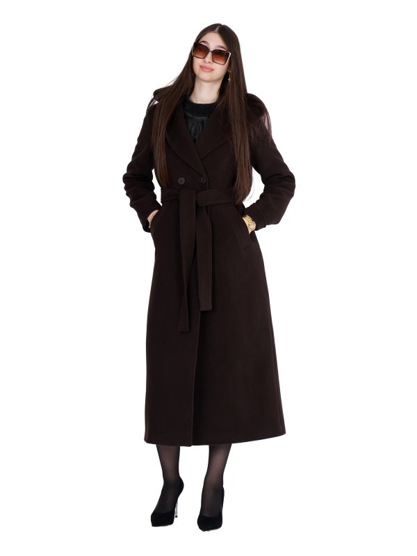 Кашемировое зимнее пальто для женщин 12-1109