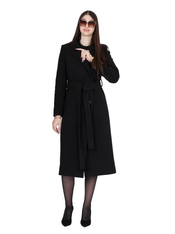 Зимове кашемірове пальто для жінок 48-216