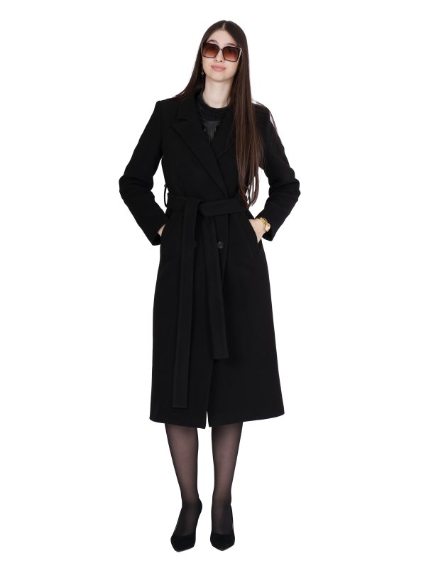 Зимове кашемірове пальто для жінок 48-216