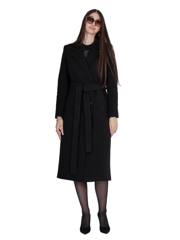 Зимове кашемірове пальто для жінок 48-216