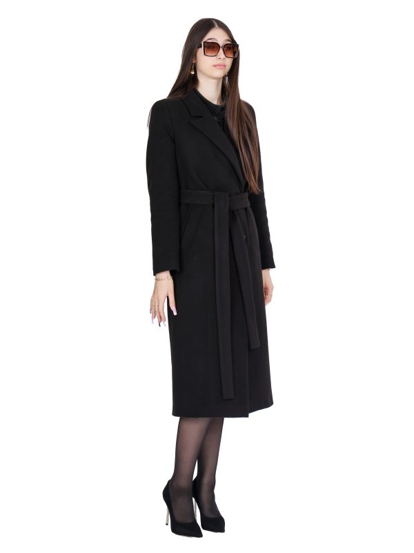 Зимове кашемірове пальто для жінок 48-221