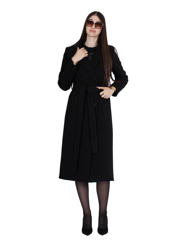 Зимове кашемірове пальто для жінок 48-221