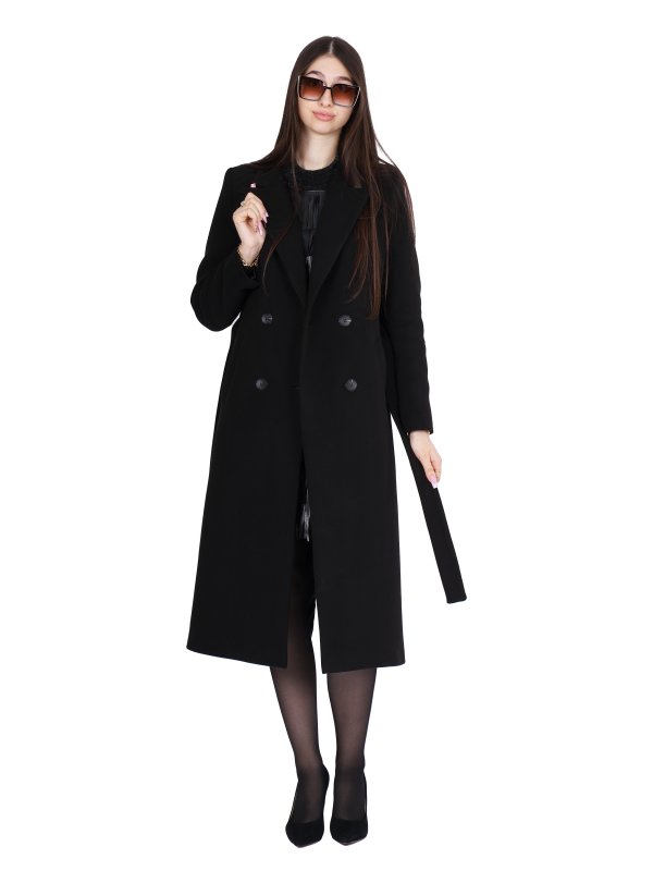 Зимове кашемірове пальто для жінок 48-221