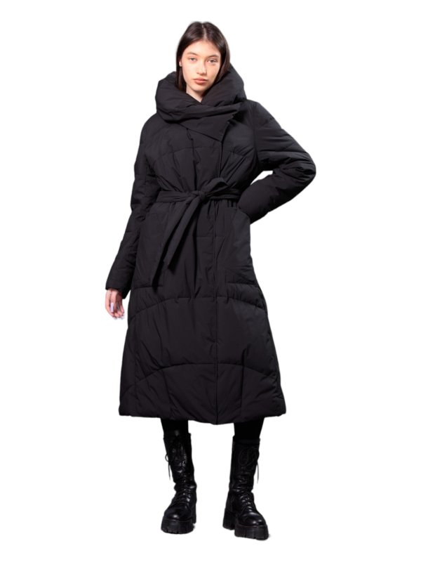 Жіночий зимовий пуховик з натуральним або штучним наповнювачем 36-1332