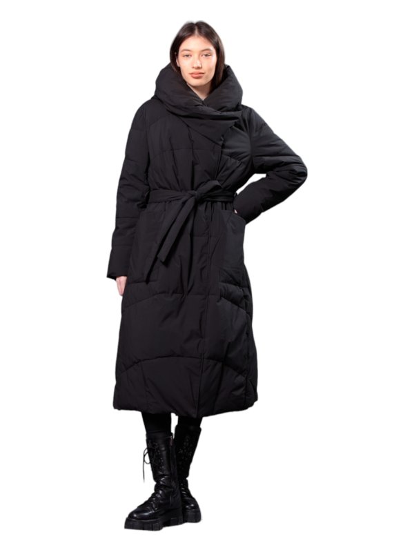 Жіночий зимовий пуховик з натуральним або штучним наповнювачем 36-1332