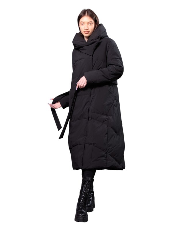 Жіночий зимовий пуховик з натуральним або штучним наповнювачем 36-1332