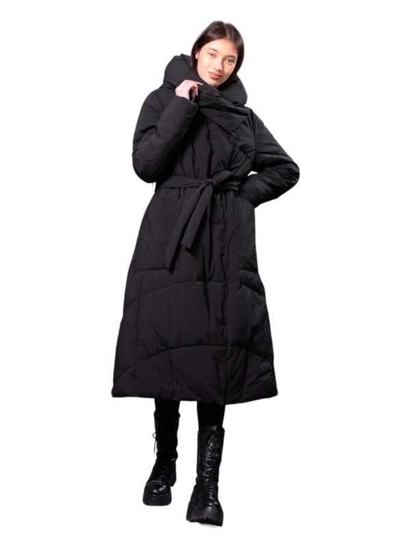 Жіночий зимовий пуховик з натуральним або штучним наповнювачем 36-1332