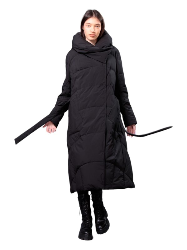 Жіночий зимовий пуховик з натуральним або штучним наповнювачем 36-1332