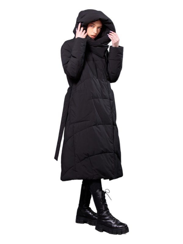 Жіночий зимовий пуховик з натуральним або штучним наповнювачем 36-1332