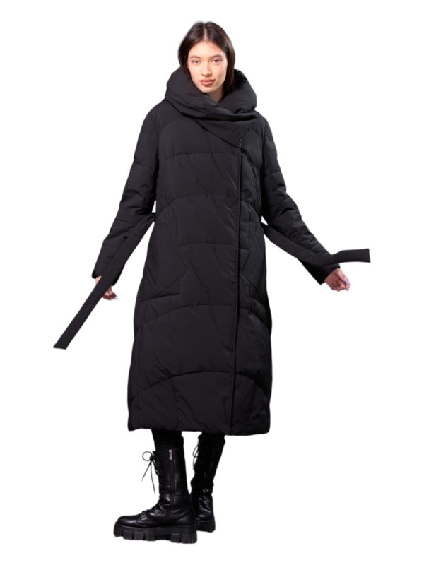 Жіночий зимовий пуховик з натуральним або штучним наповнювачем 36-1332