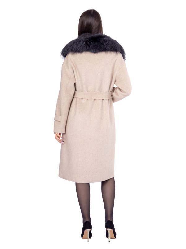 Зимове кашемірове пальто для жінок 48-243