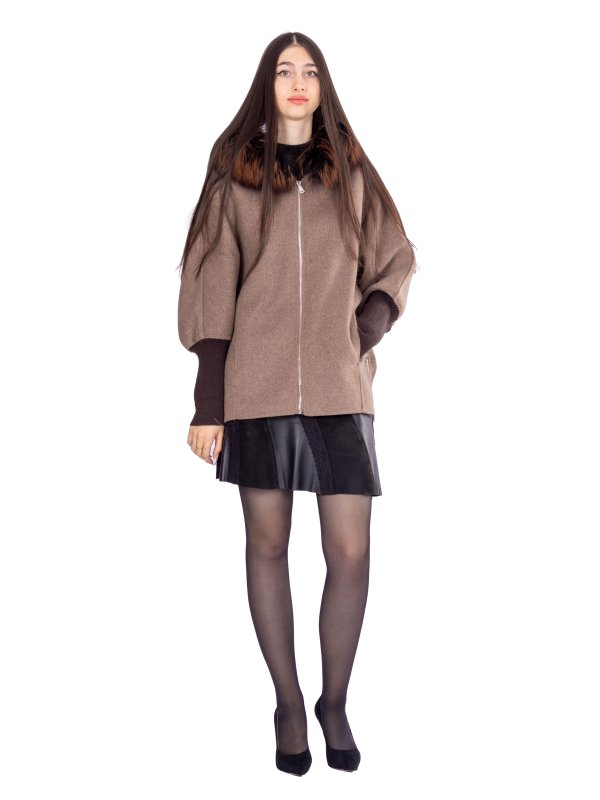 Зимове кашемірове пальто для жінок 48-250