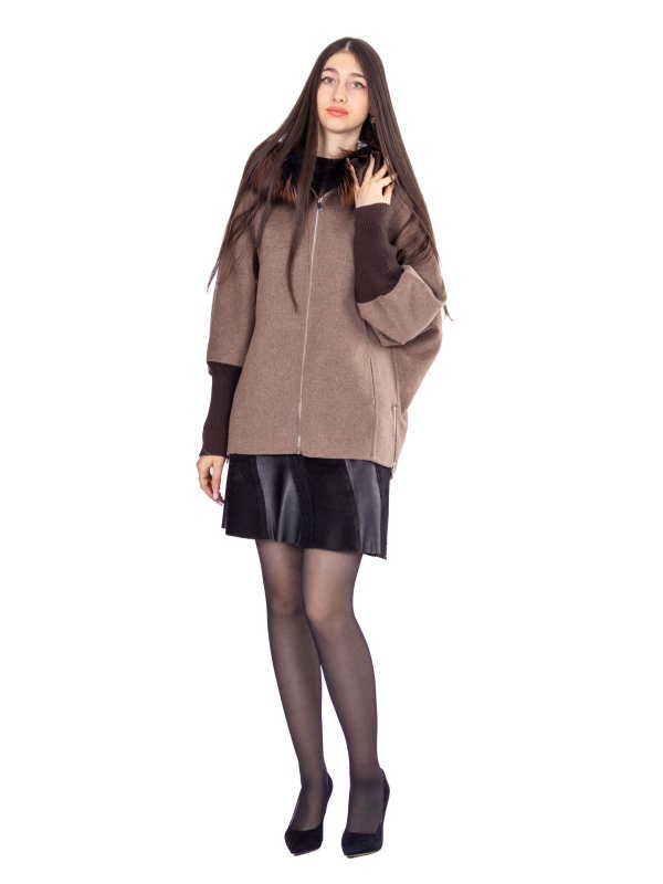 Зимове кашемірове пальто для жінок 48-250