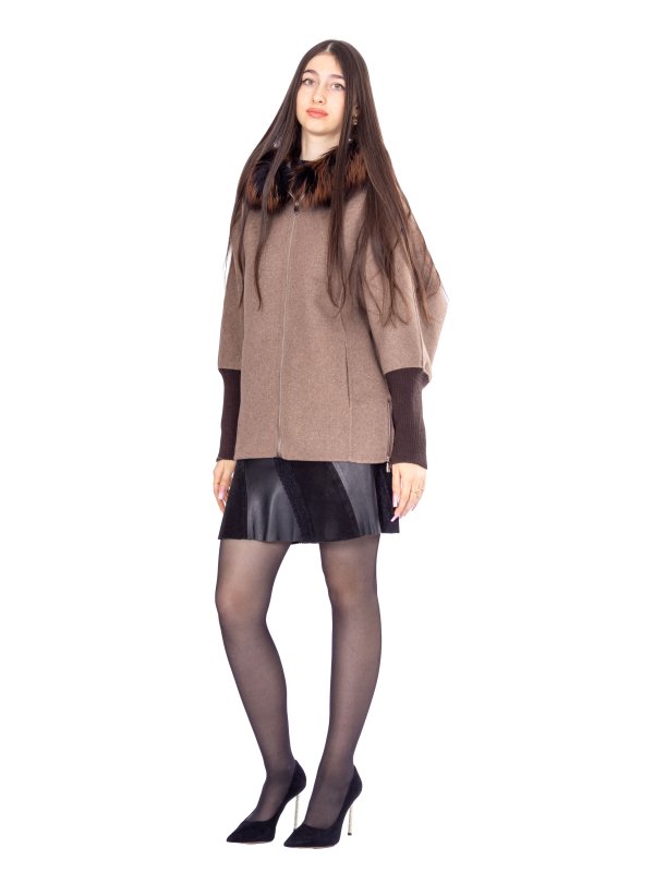 Зимове кашемірове пальто для жінок 48-250