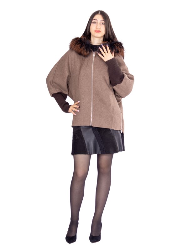 Зимове кашемірове пальто для жінок 48-250