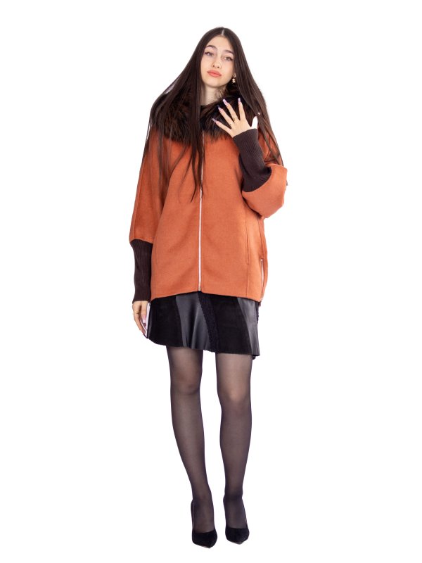 Зимове кашемірове пальто для жінок 48-255