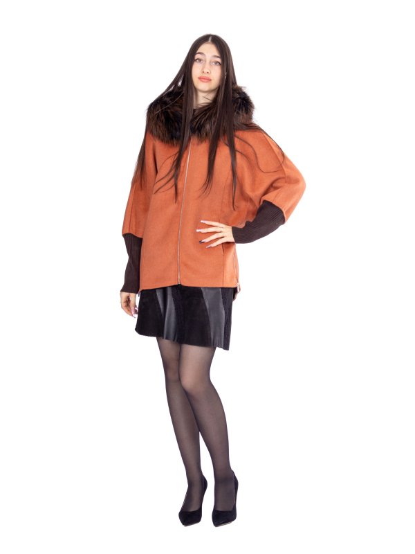 Зимове кашемірове пальто для жінок 48-255