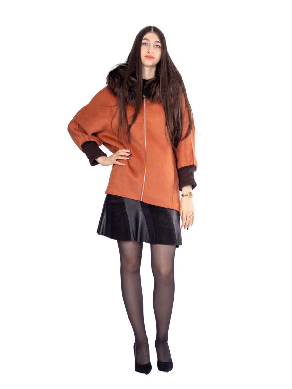 Зимове кашемірове пальто для жінок 48-255