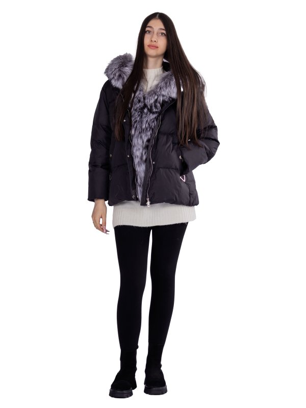 Женский зимний пуховик с натуральным или искусственным наполнителем 36-1470