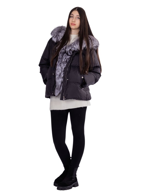Женский зимний пуховик с натуральным или искусственным наполнителем 36-1470
