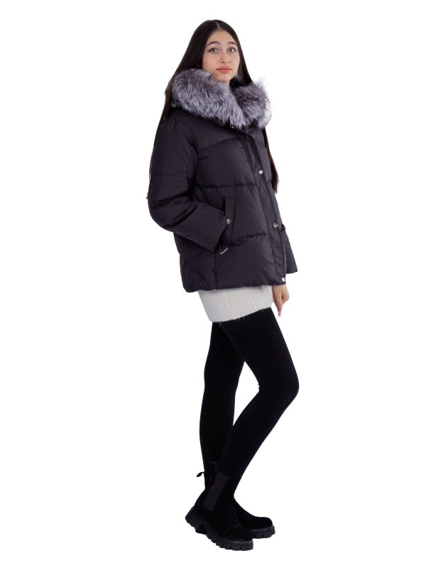 Женский зимний пуховик с натуральным или искусственным наполнителем 36-1470