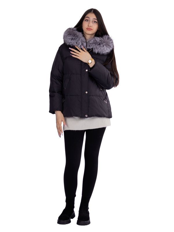 Женский зимний пуховик с натуральным или искусственным наполнителем 36-1470