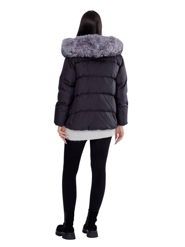 Женский зимний пуховик с натуральным или искусственным наполнителем 36-1470