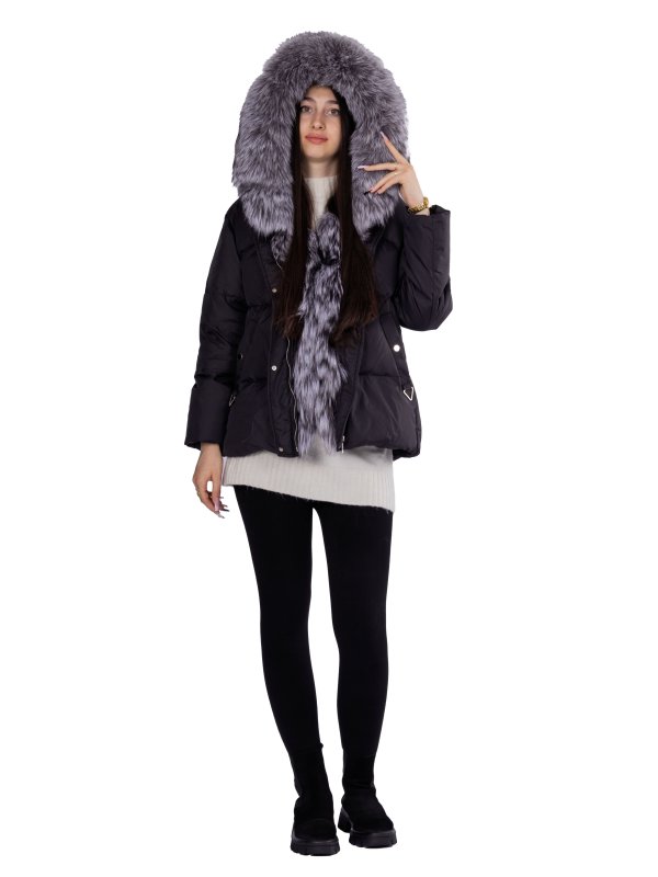 Женский зимний пуховик с натуральным или искусственным наполнителем 36-1470