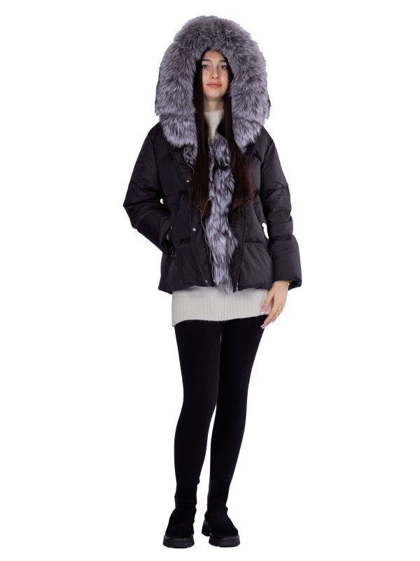 Женский зимний пуховик с натуральным или искусственным наполнителем 36-1470