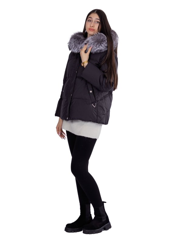 Женский зимний пуховик с натуральным или искусственным наполнителем 36-1470