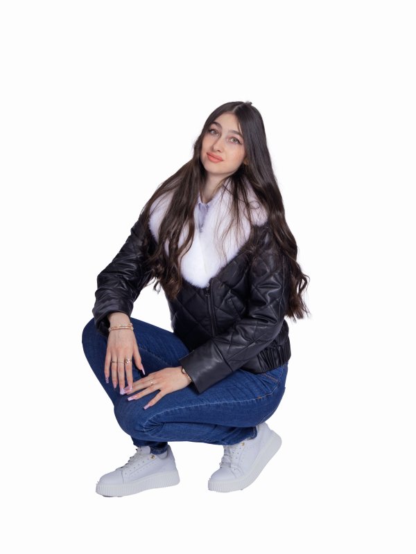 Женская кожаная куртка 26-927