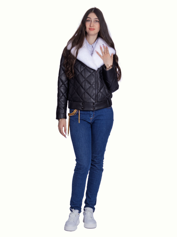 Женская кожаная куртка 26-929
