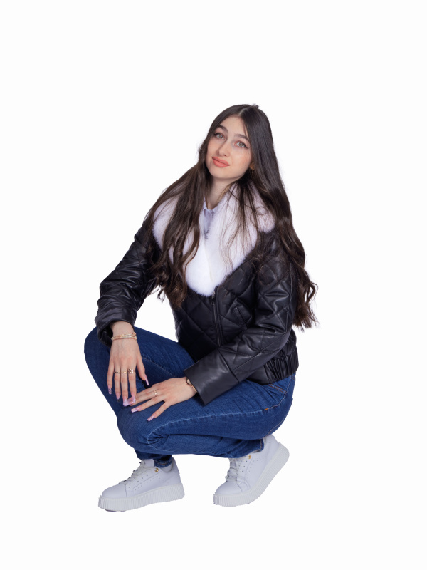Женская кожаная куртка 26-929