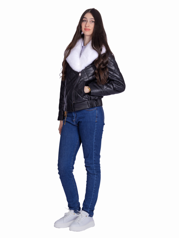 Женская кожаная куртка 26-929