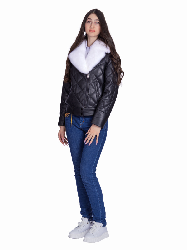 Женская кожаная куртка 26-929