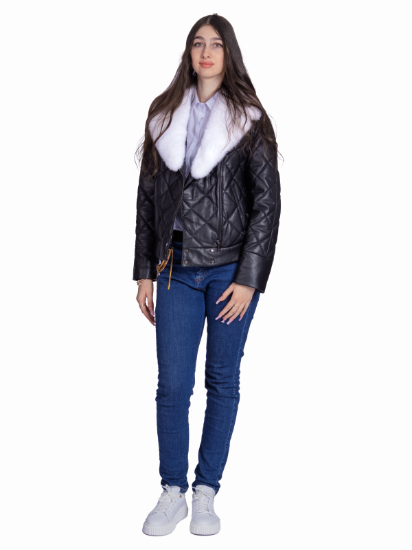 Женская кожаная куртка 26-929