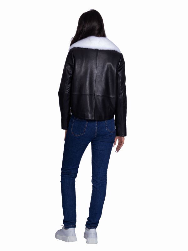 Женская кожаная куртка 26-936