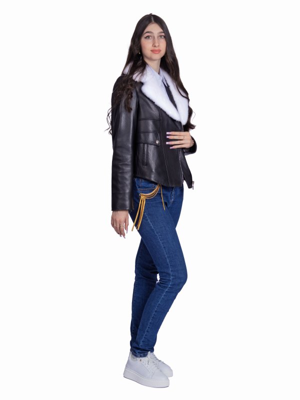 Женская кожаная куртка 26-936
