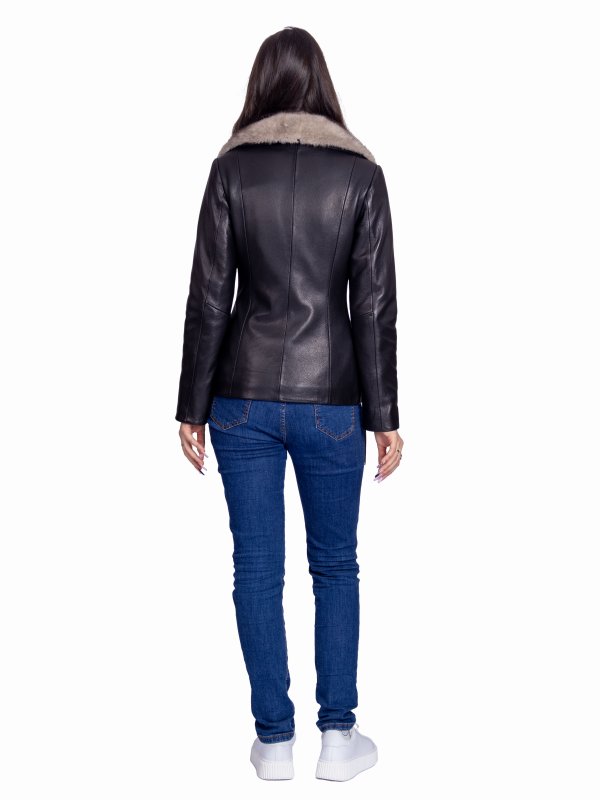 Женская кожаная куртка 26-934