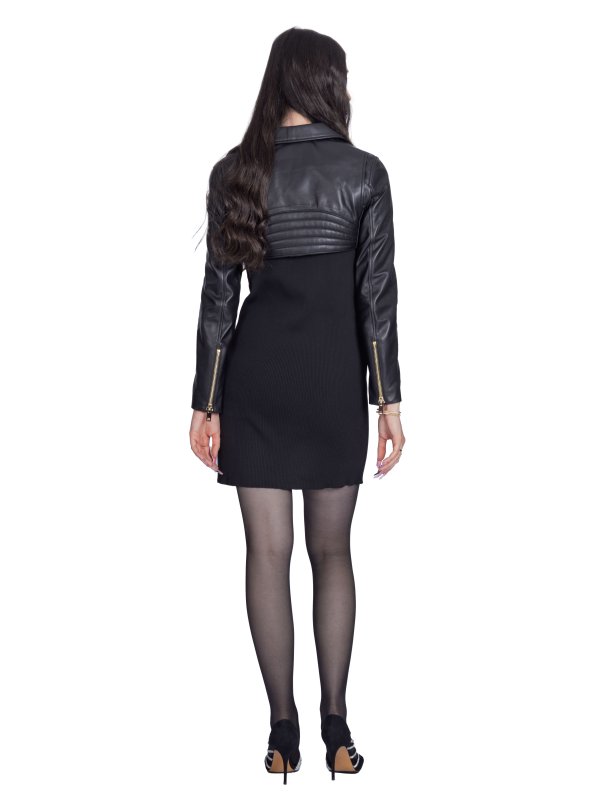 Жіноча шкіряна куртка 18-9677