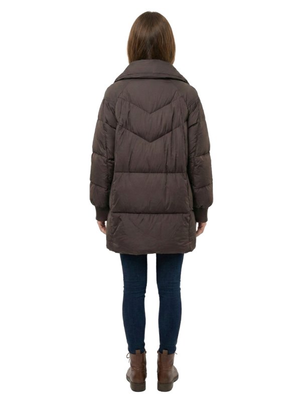 Жіночий зимовий пуховик з натуральним або штучним наповнювачем 36-1511