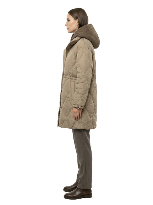 Жіночий зимовий пуховик з натуральним або штучним наповнювачем 36-1534