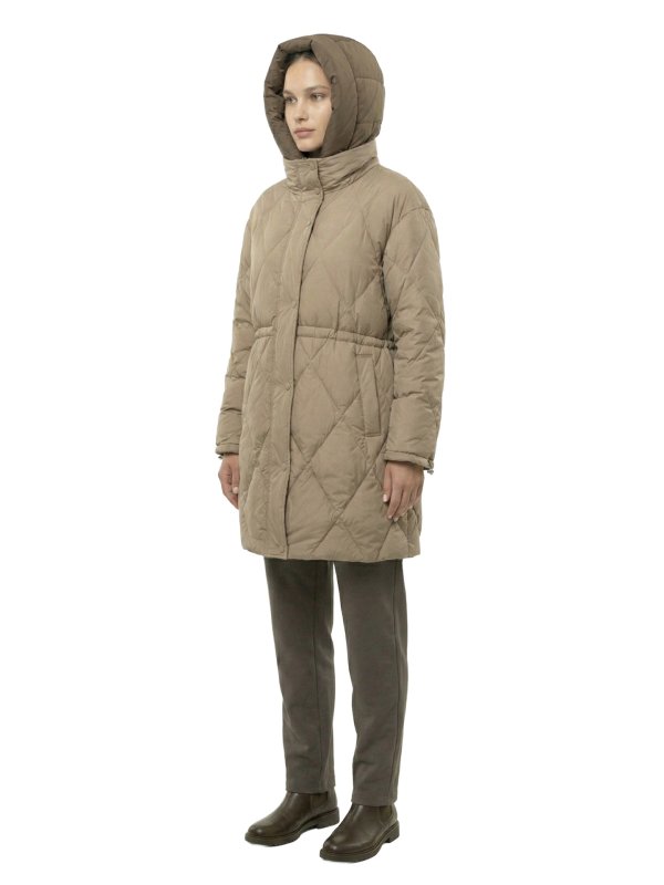 Жіночий зимовий пуховик з натуральним або штучним наповнювачем 36-1534