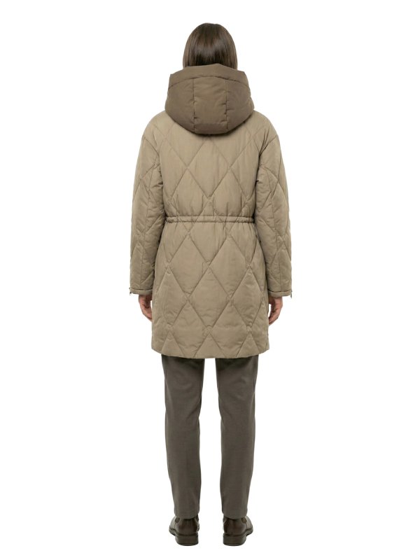 Жіночий зимовий пуховик з натуральним або штучним наповнювачем 36-1534