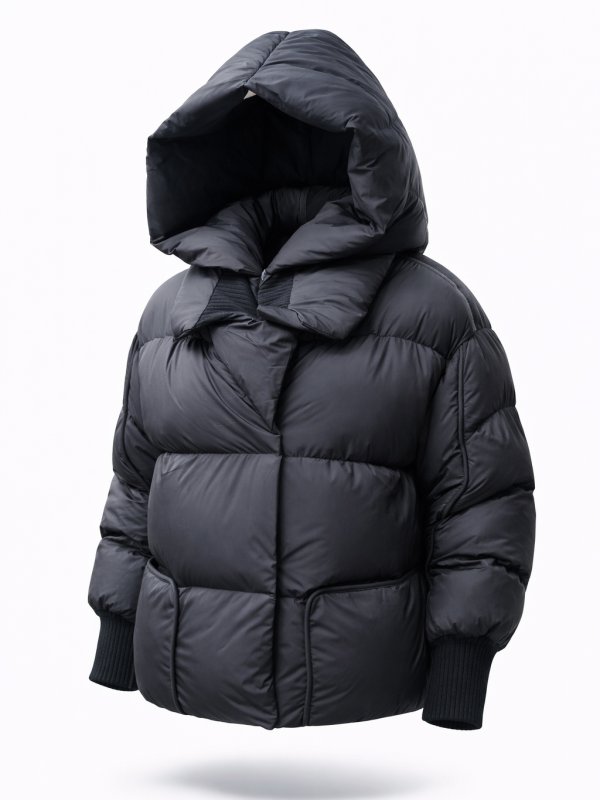 Жіночий зимовий пуховик з натуральним або штучним наповнювачем 36-1526