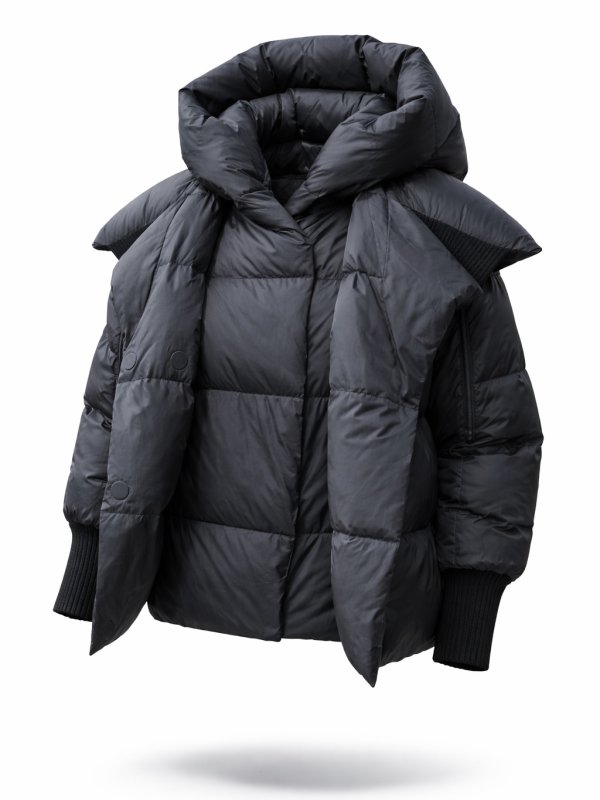 Жіночий зимовий пуховик з натуральним або штучним наповнювачем 36-1526